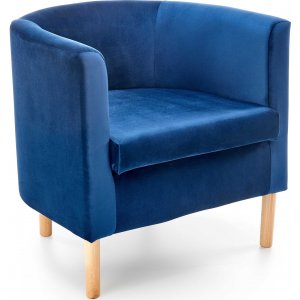 Fauteuil Seal - Velours bleu