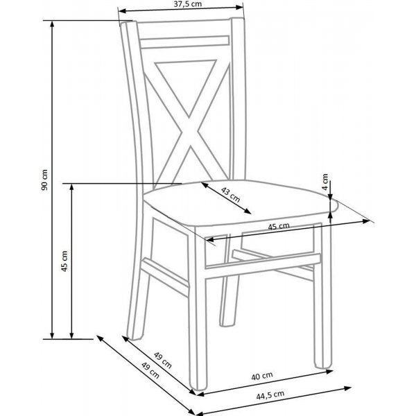 Chaise Marstrand - Gris & Chne