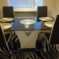 Kundbild Matstol Waltham - Svart/vit: Great