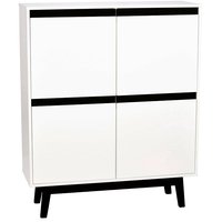 Century highboard - Vit/svart Century highboard - Vit/svart