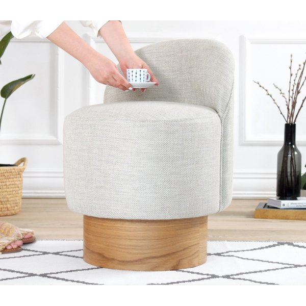 Pouf Barren - Gris clair Pouf Barren - Gris clair