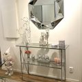 Klant imago Kruisconsole tafel 110 x 35 cm - Chroom