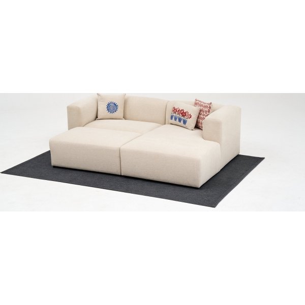 Linden mini divansoffa hger - Cream