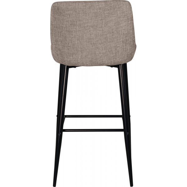 Tabouret de bar en tissu beige hauteur d'assise 74 cm Tabouret de bar en tissu beige hauteur d'assise 74 cm