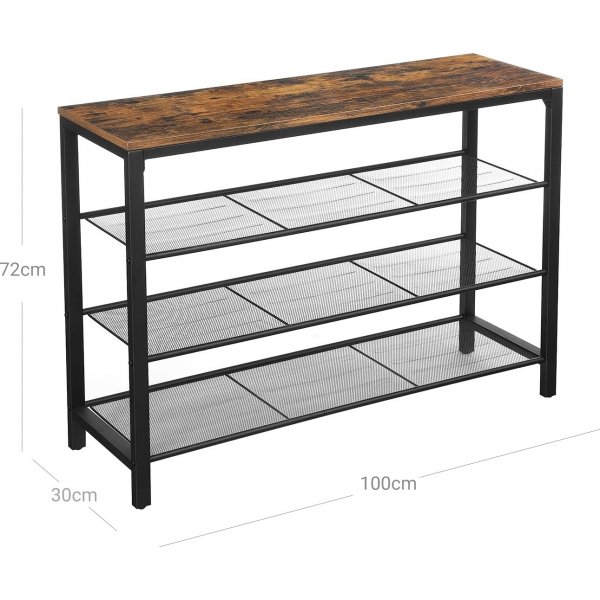 tagre  chaussures Jussi 100 x 72 cm - Marron/noir