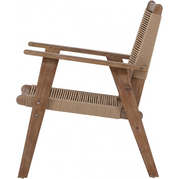 Fauteuil lounge Peter - Marron