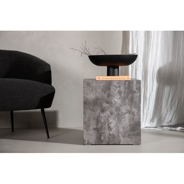 Table basse haute York 40 x 40 cm - Gris foncé Table basse haute York 40 x 40 cm - Gris foncé