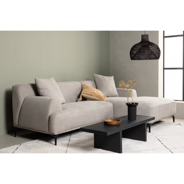 Viskan divansoffa - Svart/Ljusgrå Viskan divansoffa - Svart/Ljusgrå