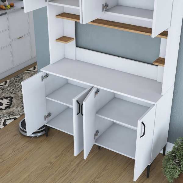 Jeriko köksskåp 176 - Vit/valnöt Jeriko köksskåp 176 - Vit/valnöt