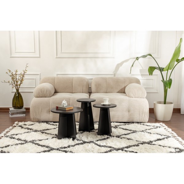 Ensemble table basse Lume - Noir Ensemble table basse Lume - Noir