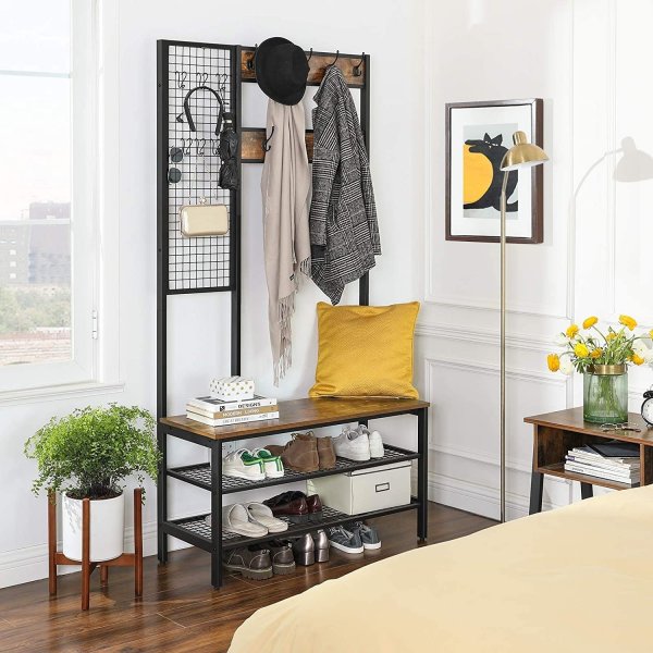 Meuble entrée sergent - Marron/noir Meuble entrée sergent - Marron/noir