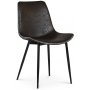 Madrid matstol - Mrkbrun vintage