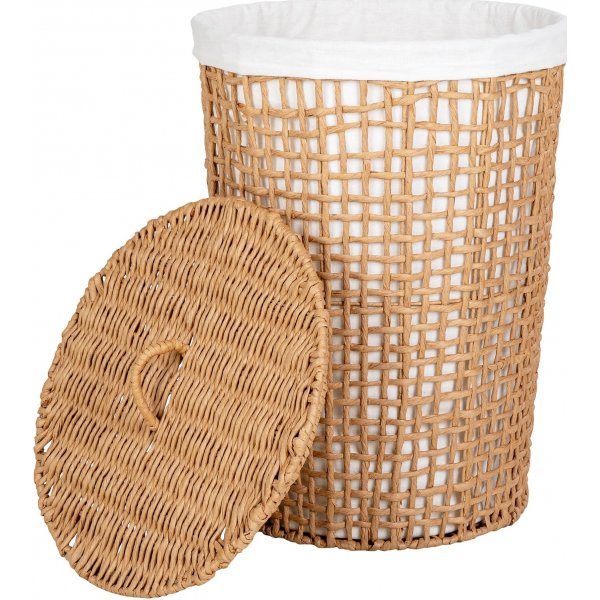 Pomal korg - Ljusbrun/Vit