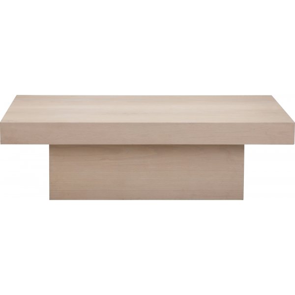 Torino soffbord 130 x 70 cm - Vitpigmenterad lackad ekfanér Torino soffbord 130 x 70 cm - Vitpigmenterad lackad ekfanér