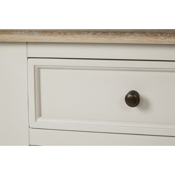 Hvaler Vitrinskp - Antikgr/ljusbetsad ek