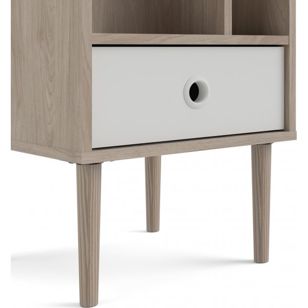 Rome sängbord - Hickory/vit Rome sängbord - Hickory/vit