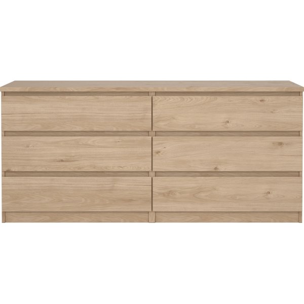 Naia ladekast met 6 laden - Hickory Naia ladekast met 6 laden - Hickory