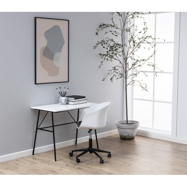 Chaise de bureau Moon - Blanc Chaise de bureau Moon - Blanc