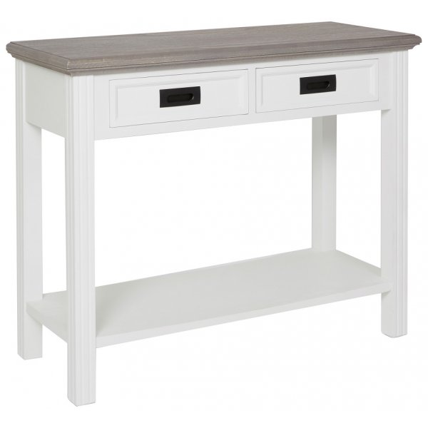 Malou avlastningsbord 99,5x 40 cm - Vit/brungrå Malou avlastningsbord 99,5x 40 cm - Vit/brungrå