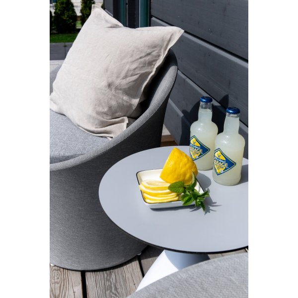 Groupe lounge Spoga - Gris/Blanc Groupe lounge Spoga - Gris/Blanc