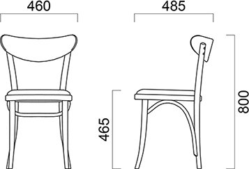 Chaise de salle à manger Polly - N\\\'importe quelle couleur sur le cadre Chaise de salle à manger Polly - N\\\'importe quelle couleur sur le cadre