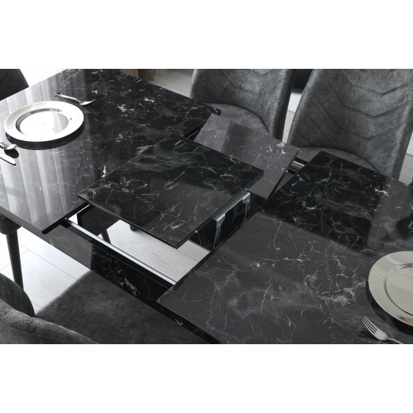 Table à manger Lotta 130 cm - Anthracite Table à manger Lotta 130 cm - Anthracite