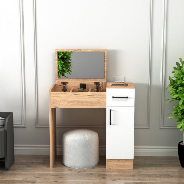 Inci kaptafel 77 x 37,3 cm - Grenen/wit Inci kaptafel 77 x 37,3 cm - Grenen/wit