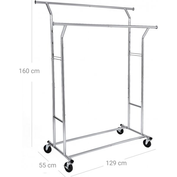 Kledingrek Garcon - Chroom Kledingrek Garcon - Chroom