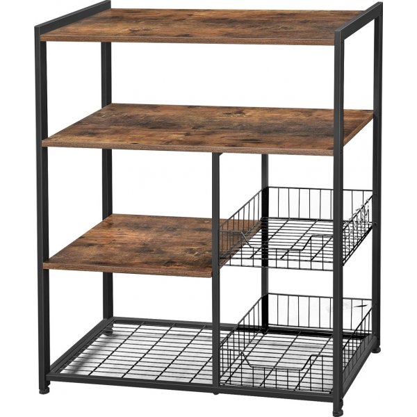 Collin keukenplank - Bruin/zwart