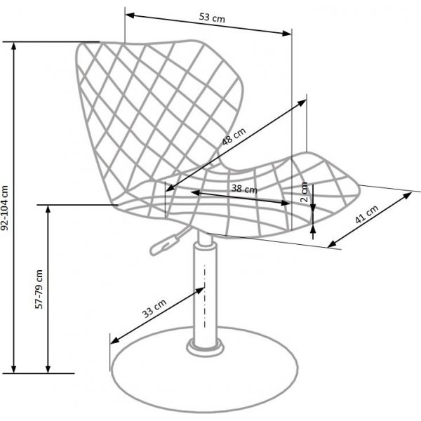 Tabouret Albana - Blanc/gris Tabouret Albana - Blanc/gris