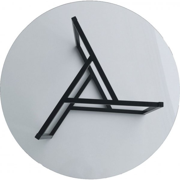 Table basse Trio 75 x 75 cm - Transparent/noir Table basse Trio 75 x 75 cm - Transparent/noir