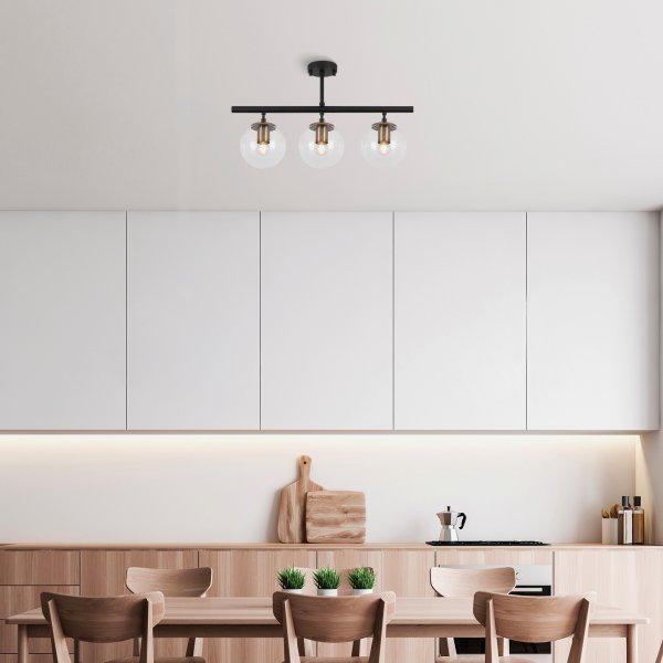 Plafonnier Atlas 10275 - Noir/antique Plafonnier Atlas 10275 - Noir/antique