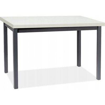 Adam matbord 100 cm - Vit/svart