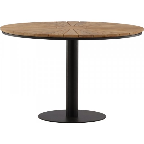 Croft matbord 120 cm - Svart/Natur