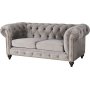 Montgomery Chesterfield 2-sits soffa - Gr sammet