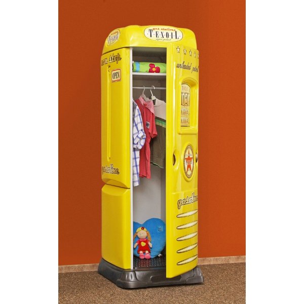 Bensinpump garderob nedfllbart skrivbord - Valfri frg