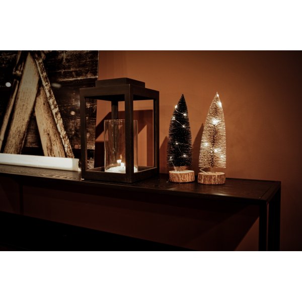 Trafalgar dekortrdmed LED-ljus - Svart