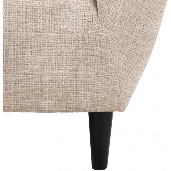 Ria fåtölj - Beige chenille/svart Ria fåtölj - Beige chenille/svart