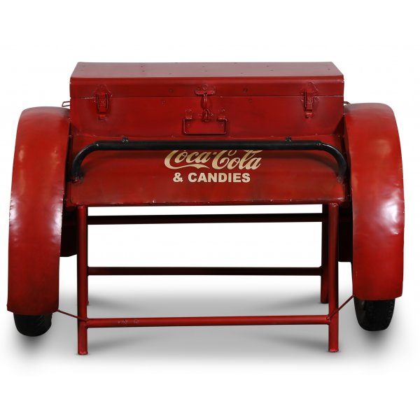 Coca Cola Vintage drinkvagn - Röd metall Coca Cola Vintage drinkvagn - Röd metall