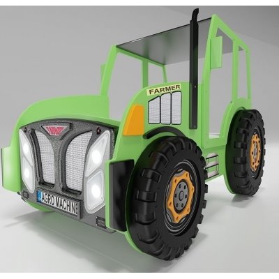 Traktor barnsng - Valfri frg! + Mbelvrdskit fr textilier