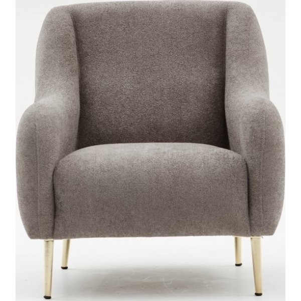 Fauteuil Simena - Gris/or Fauteuil Simena - Gris/or