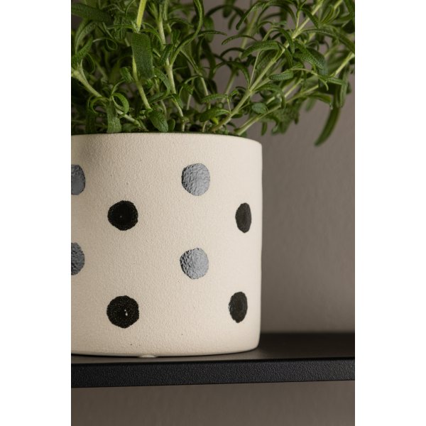 Sane kruka 11 x 10 cm - Svart/Vit Sane kruka 11 x 10 cm - Svart/Vit