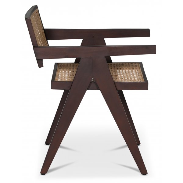 Strmsberg karmstol - Brun mahogny/rotting