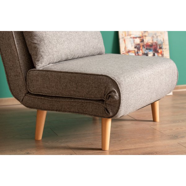 Fauteuil lit Folde - Gris clair Fauteuil lit Folde - Gris clair