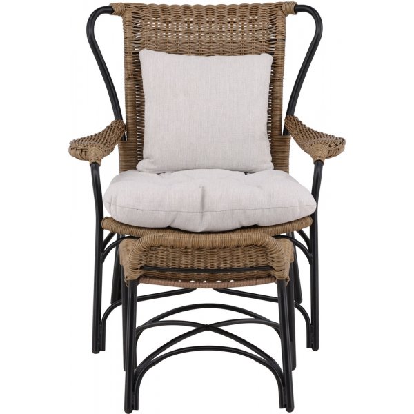 Loreto fauteuil - Zwart