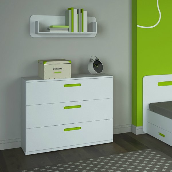 Commode Tanja 3 - Blanc Commode Tanja 3 - Blanc