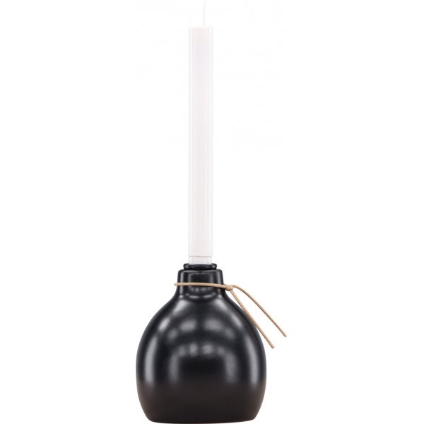 Bougeoir LED Ulricehamn 32 x 12 cm - Noir/Blanc