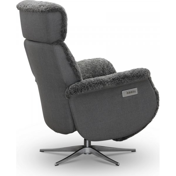 Duvnäs flip-up fåtölj - Grå fårskinn Duvnäs flip-up fåtölj - Grå fårskinn