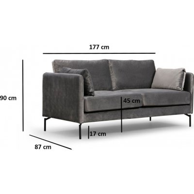 Sino 2-sits soffa - Gr