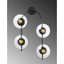Klenod wandlamp 10590 - Zwart